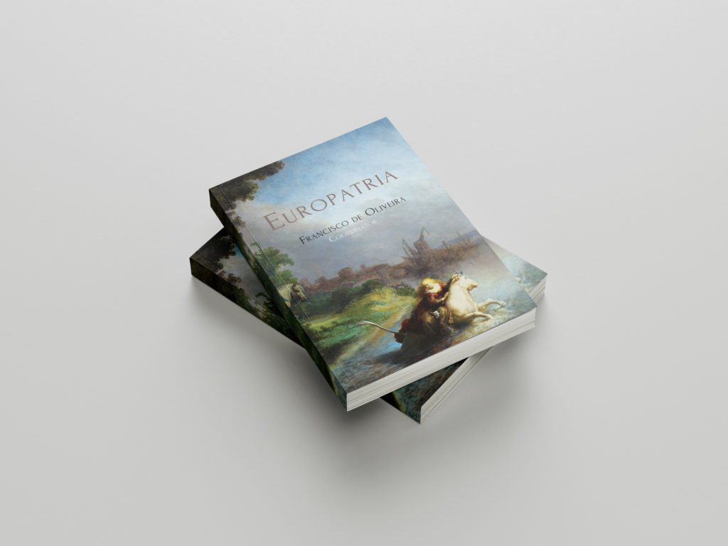 Two stacked copies of the book Europatria displayed in a realistic mockup on a neutral background.